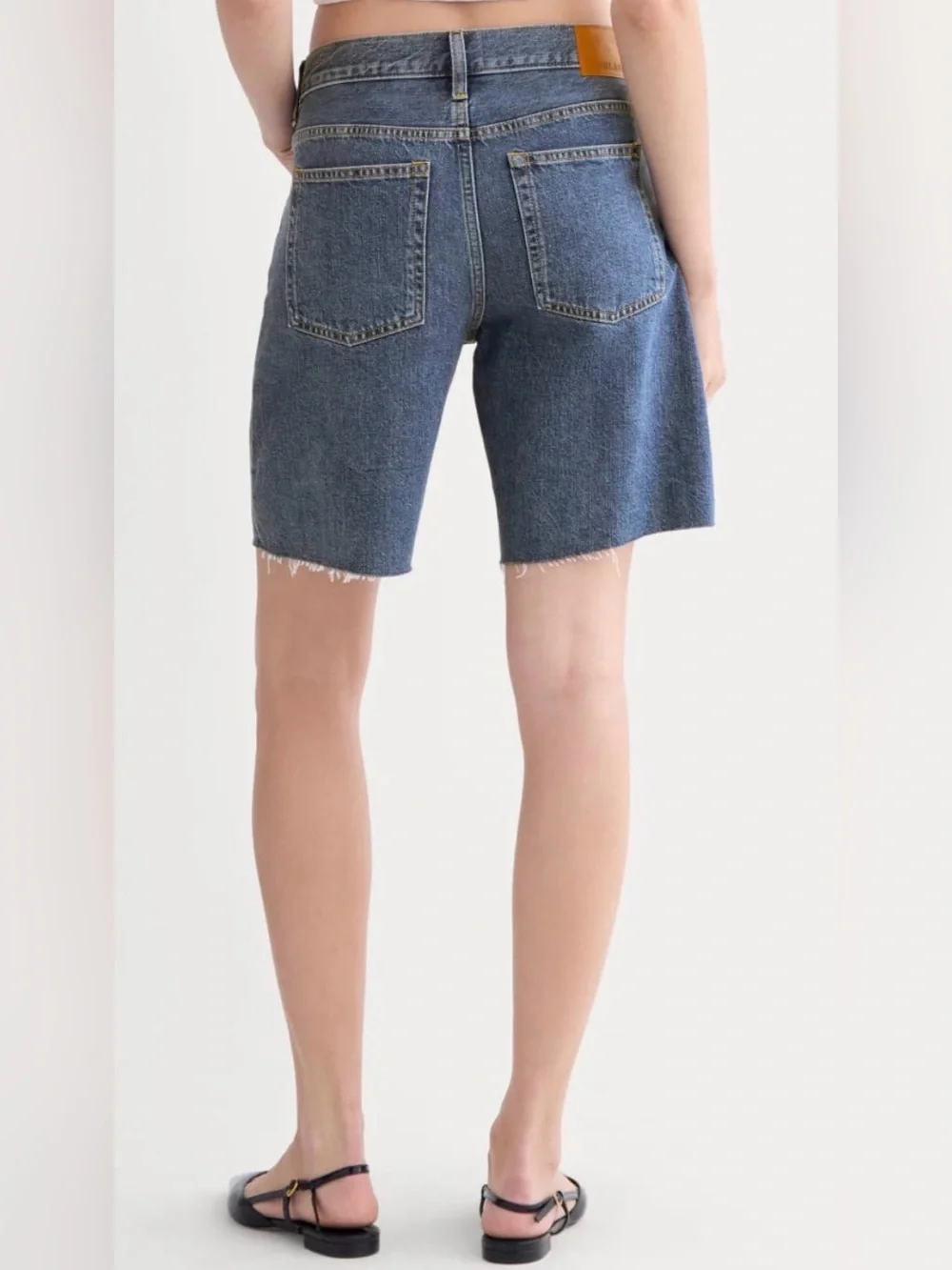 NWOT Everlane THE OG BAGGY JEAN SHORT in Medium Blue Size 28